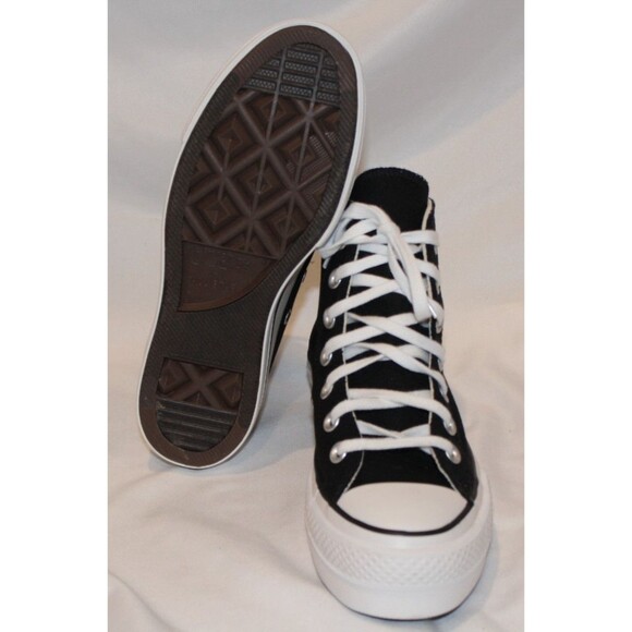 Converse Chuck Taylor All Star Lift HiTop Women Chunky Platform Sneakers 5 BLACK - Picture 6 of 7